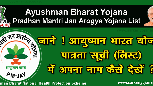 Ayushman Bharat Yojana Eligibility List