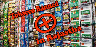 Tobacco Banned in Rajasthan