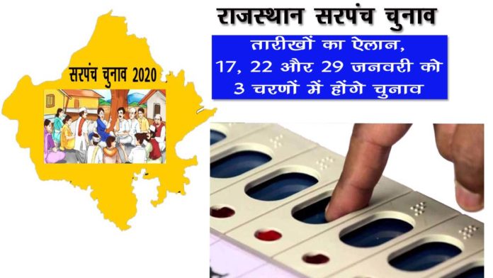 राजस्थान पंचायत चुनाव 2020: तारीखों का ऐलान, 17, 22 और 29 जनवरी को 3 चरणों में होंगे चुनाव