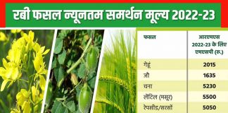 (MSP) for Rabi crops for marketing season 2022-23