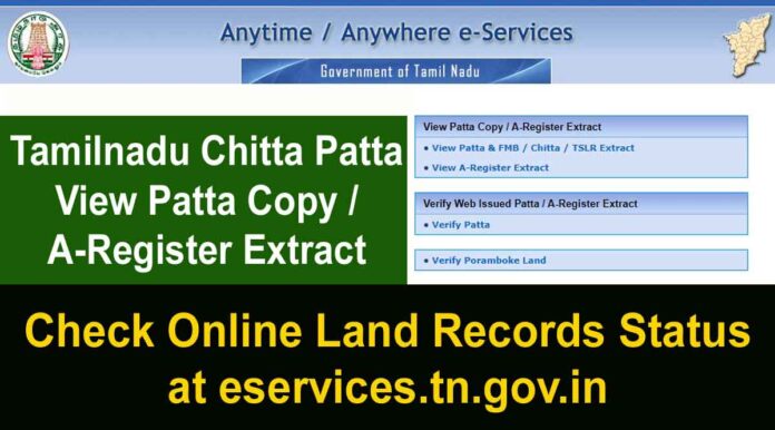 TN Patta Chitta | Patta Chitta Online Land Record Status Tamilnadu {View} தமிழ்நாடு நில தகவல்