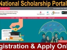 NSP National Scholarship Portal scholarships.gov.in