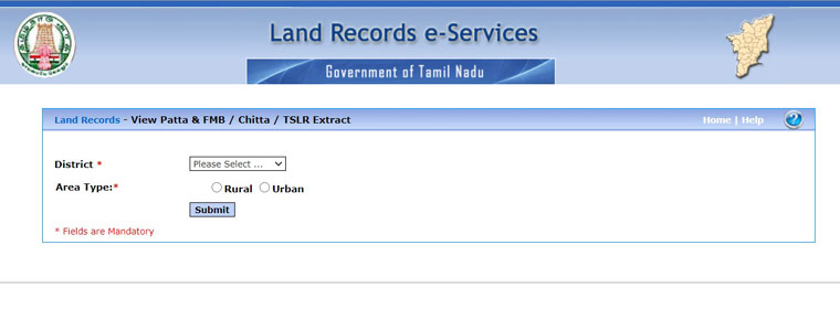 Land Records e Services Registration