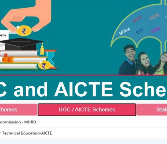 UGC and AICTE Scholarship Scheme